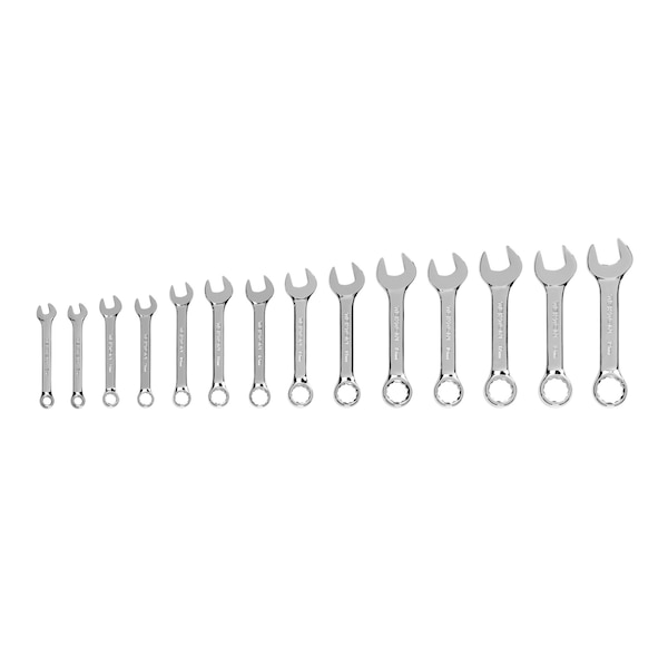Stubby Combination Wrench Set, 14-Piece (6 - 19 mm)